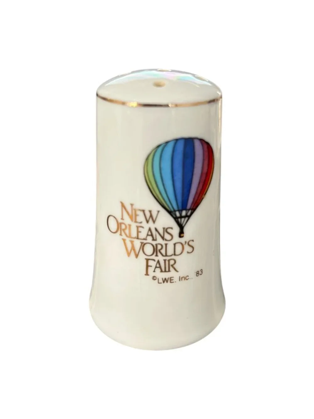 Vintage New Orleans World’s Fair 1983 Salt Shaker Hot Air Balloon Japan